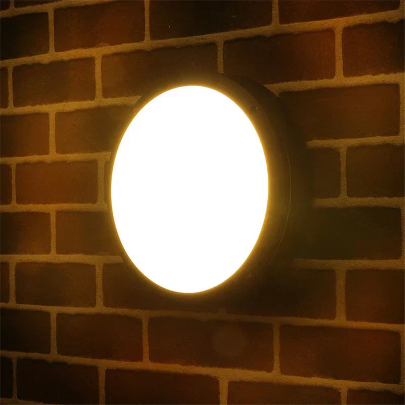 RadiantGlow | LED vægbelysning | Udendørs brug | Vandtæt aluminium | Energieffektiv | Let installation | Moderne design | 15 cm | Spænding 85-265V