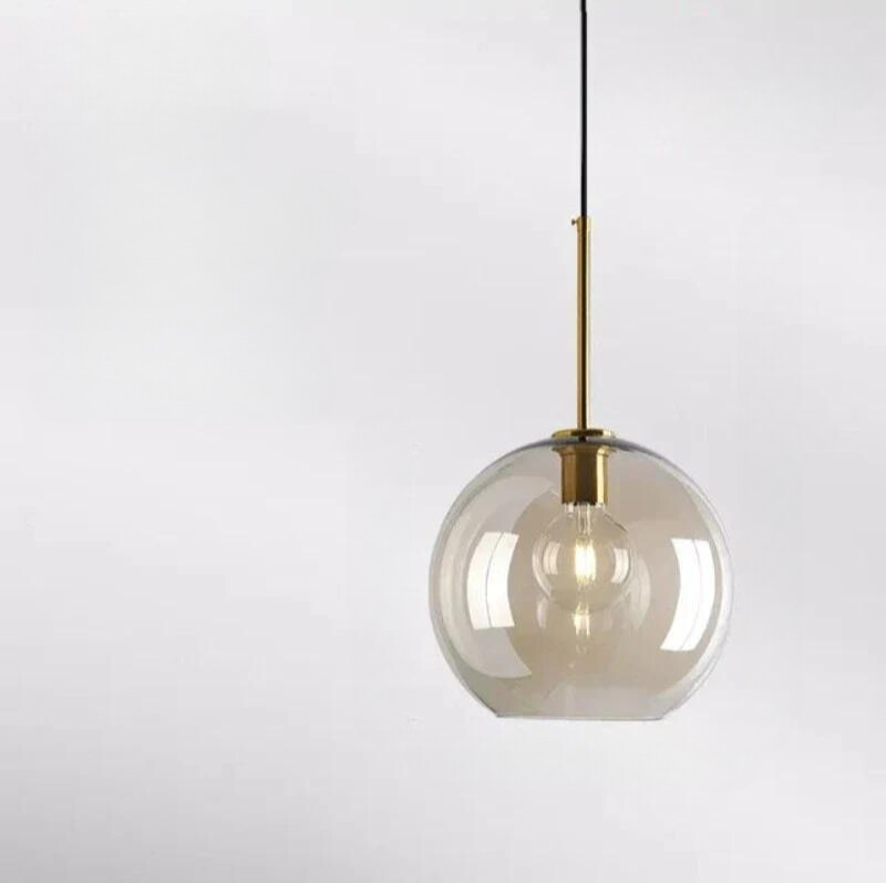 Nordisk Design Glaspendel | Skandinavisk Minimalisme | Atmosfærisk Belysning | Holdbar Kvalitet | E27 Fatning | Glas og Metal | Moderne Indretning