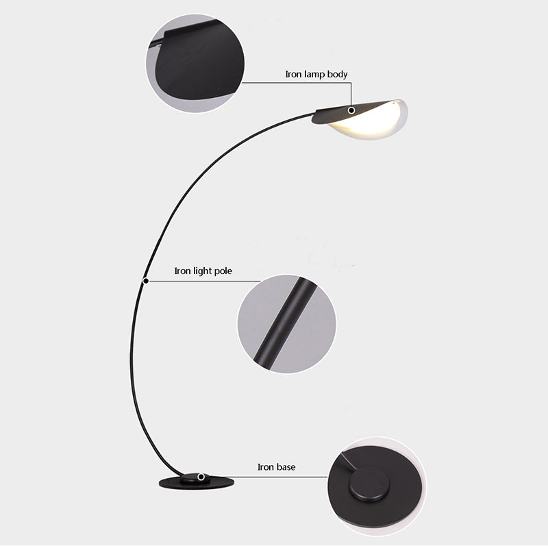 Trenillo Moderne Gulvlampe | Minimalistisk Design | Holdbar Konstruktion | Effektiv Belysning | Elegant og Stilfuld Opgradering til Stue eller