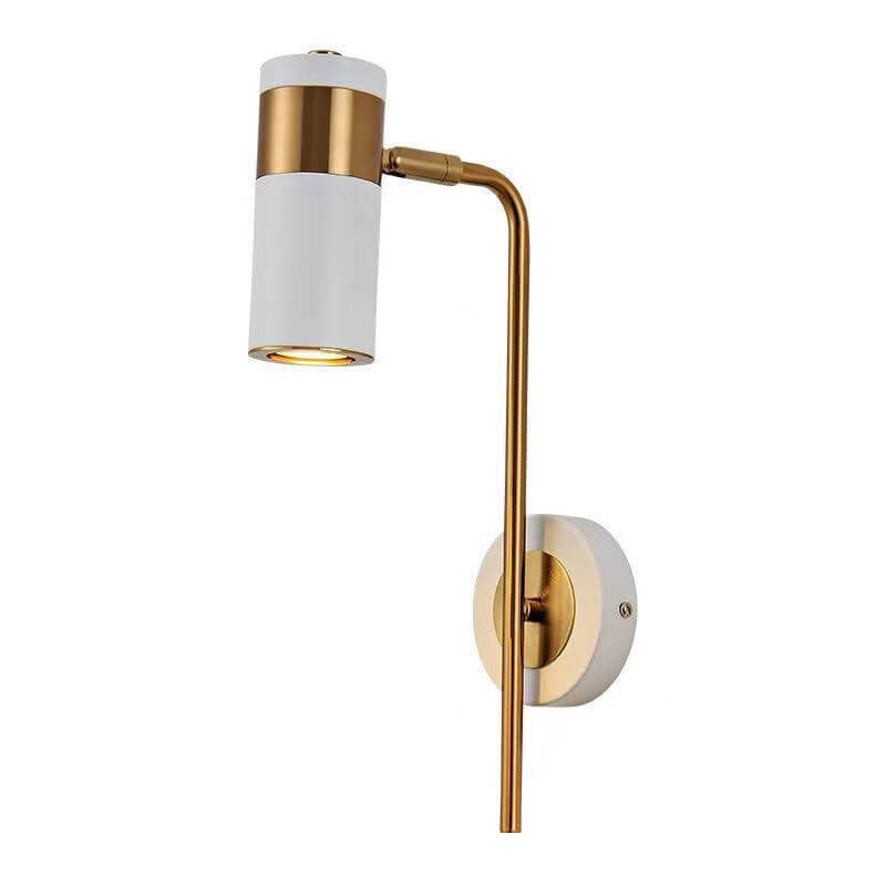 Roterbar LED-væglampe | Moderne design | Justerbare hoveder | Jernkonstruktion | Hvid/Sort farve | GU10 fatning | 3 lysfarver | Til stue, soveværelse