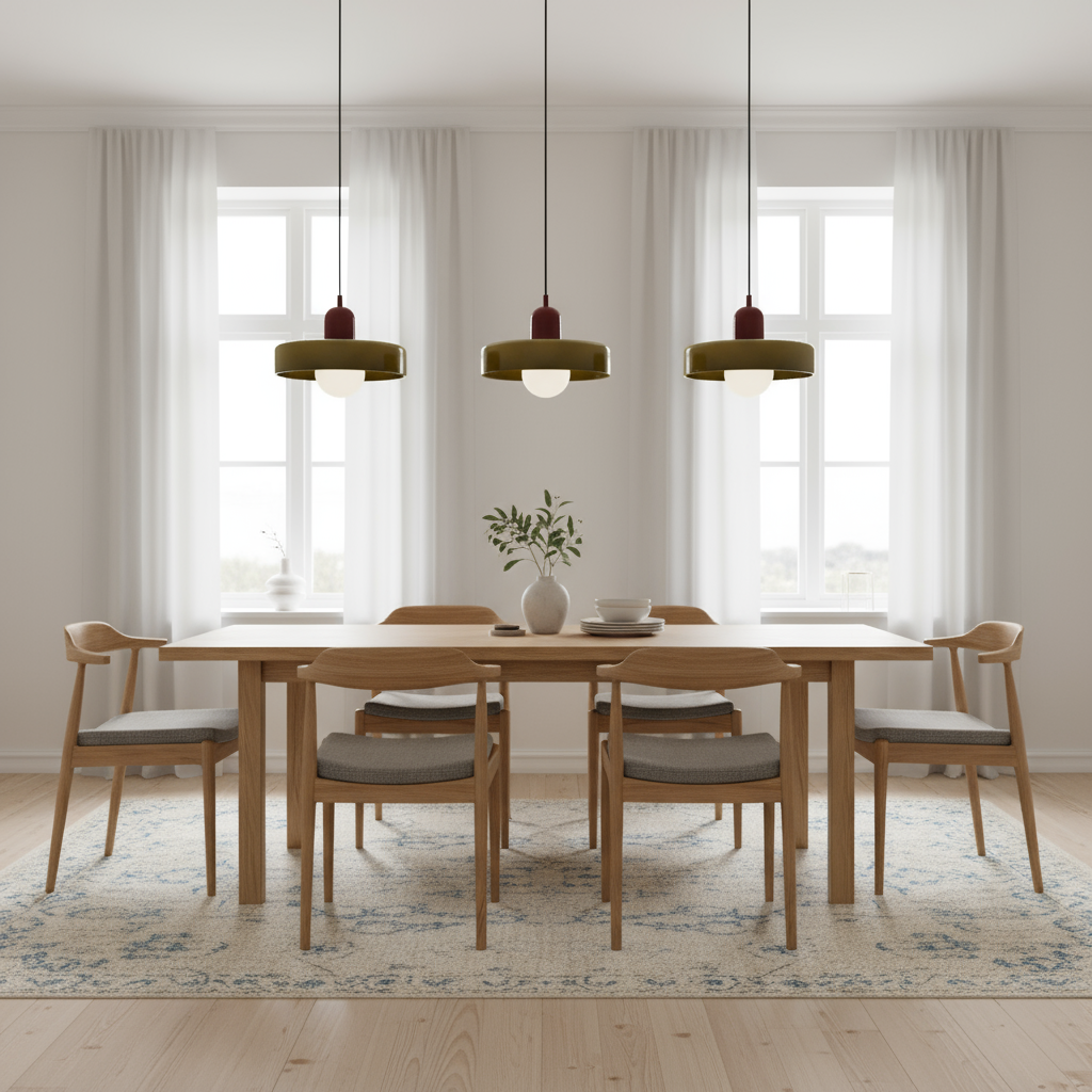 Artistic Ceiling Light | Colored Glass Design | Adjustable Hanging | Modern Home Decor Lighting