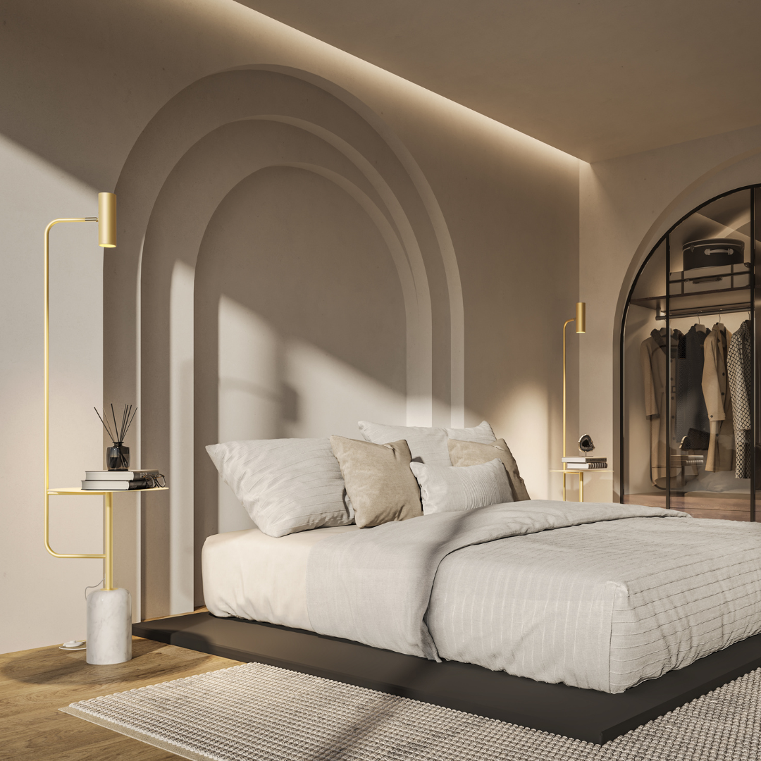 Gulvstativ | LED Integreret | Moderne Design | Justerbar Lysstyrke | Energibesparende | Elegant Indendørsbelysning | Robust Konstruktion | Skaber