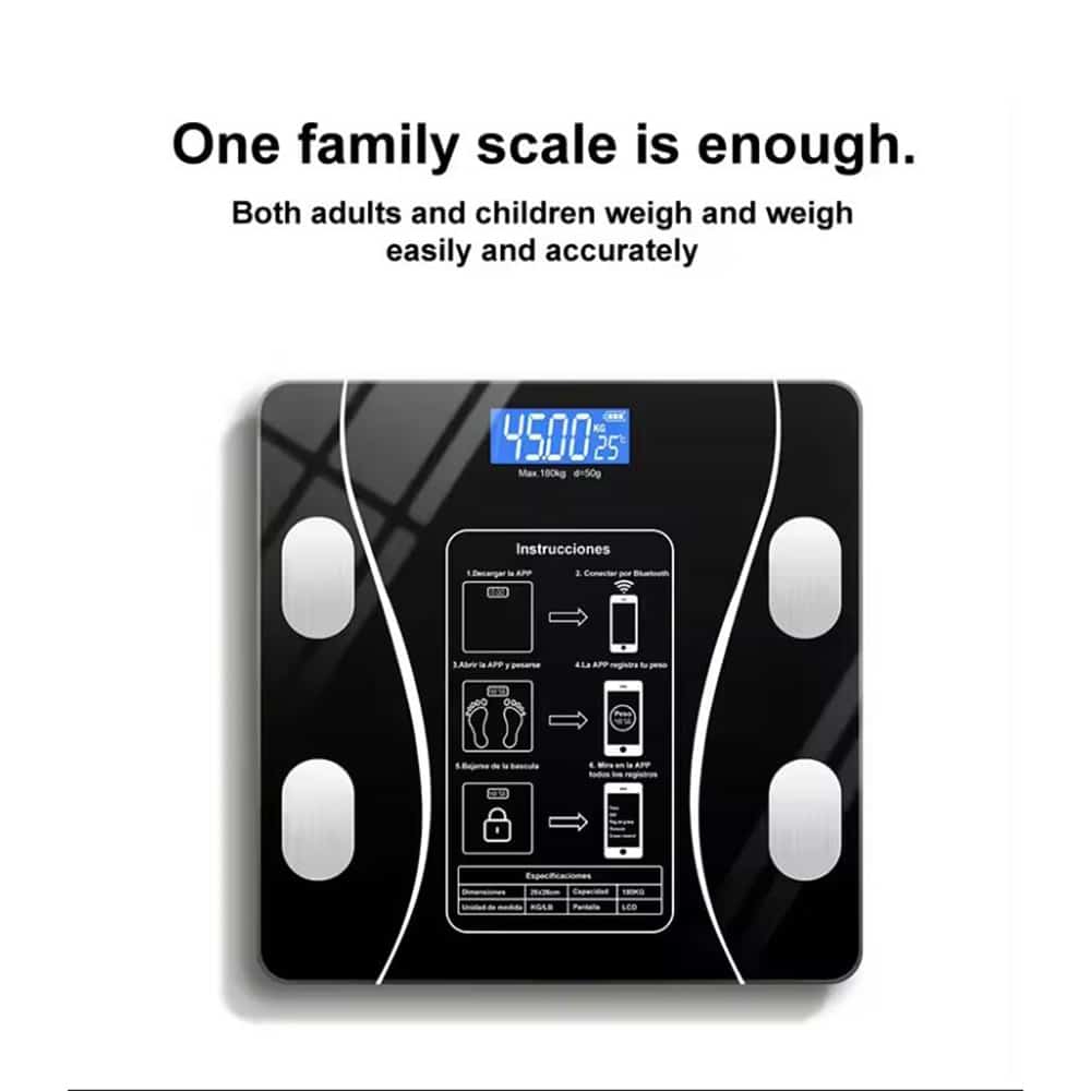 Badevægt (180 kg) Pro - BMI-funktion &