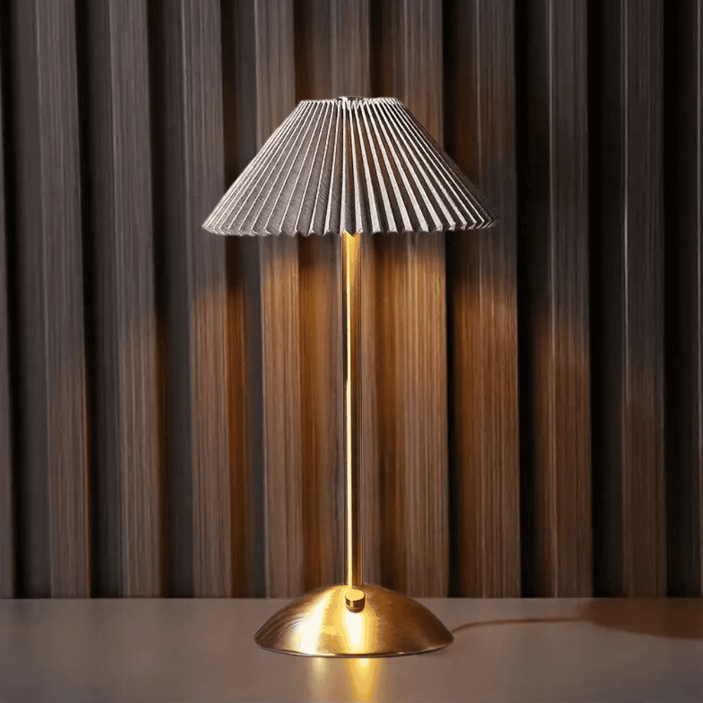 Trådløs Bordlampe | GloLicht Moderne LED | Touch Betjening | Sort | USB Genopladelig | Stilfuldt Design | 25 cm