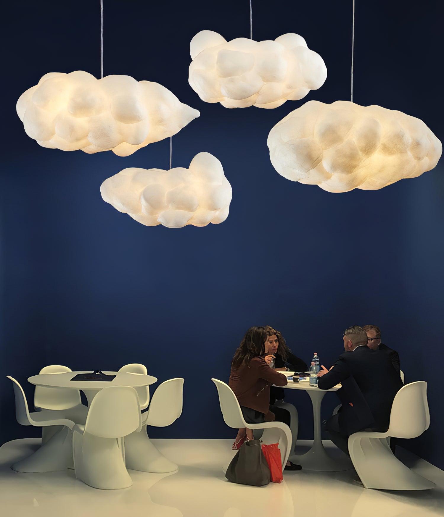 Cloudy Pendel Lampe | Moderne LED Design | Blødt Diffust Lys | Minimalistisk Indretning | UL CE SAA Certificeret | Fastmonteret | Jern Metal Bomuld