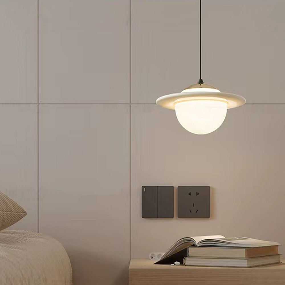 Kreativ LED loftsarmatur | Farverigt glasdesign | Moderne belysning | Egnet til køkken og stue | 20 cm diameter | Kablet tilslutning | CE og UL