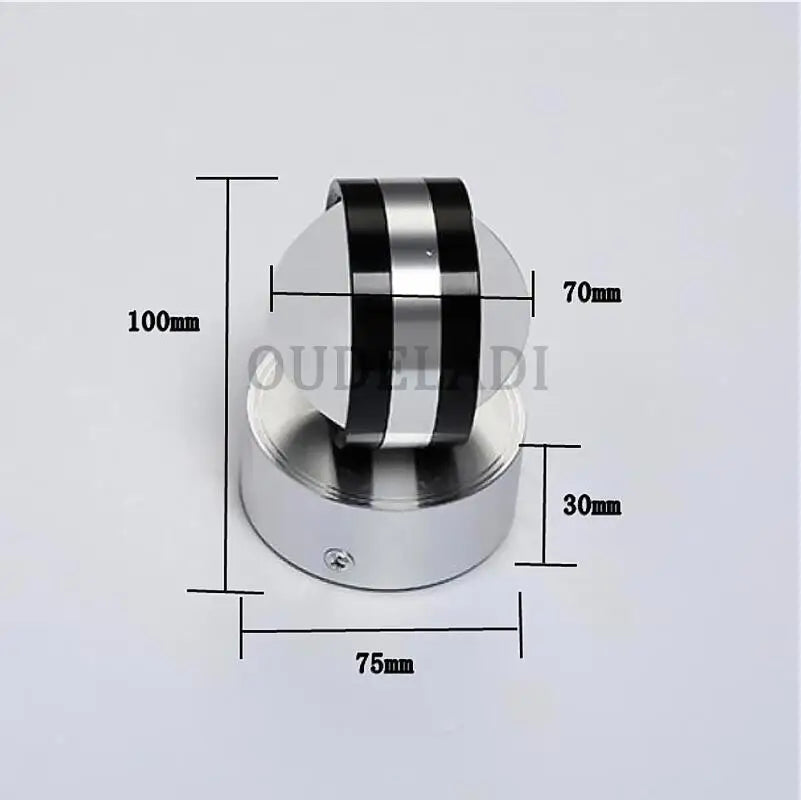 Luminoir | Elegant LED Væglampe | Krystal & Metal | Energieffektiv | 3000K Varm Hvid | 8W | 35x15x10 cm | Moderne Design | Perfekt til Stue og