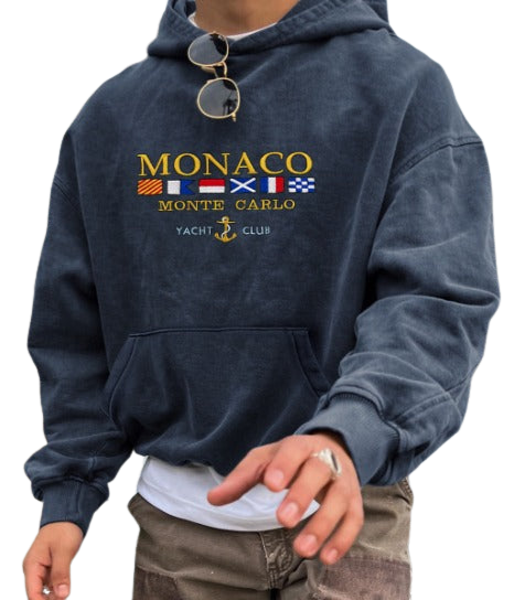 Eduard | Hoodie med Tidløs Elegance og Raffineret Design | Monaco Stil Hættetrøje til