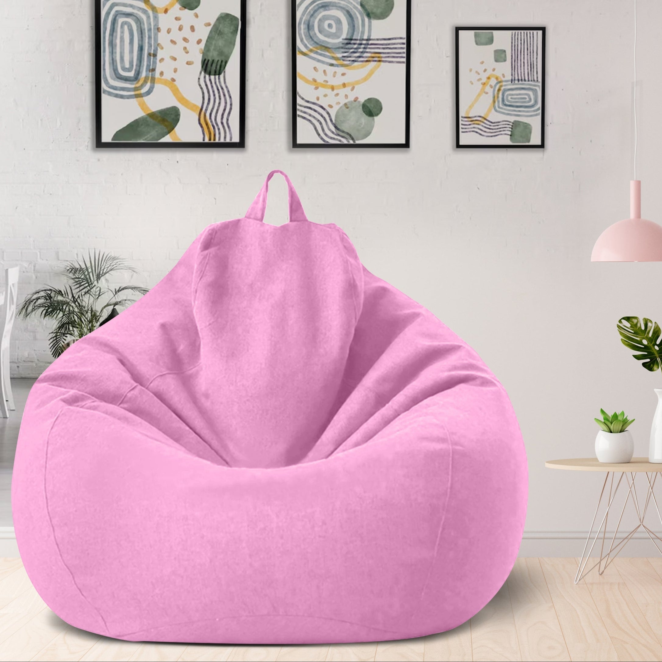 Sækkestol i Premium Linned | Ergonomisk Design | Komfortabel Høj Kvalitets Fyld | Aftageligt og Vaskbart Betræk | Fås i 16 Farver og Flere Størrelser