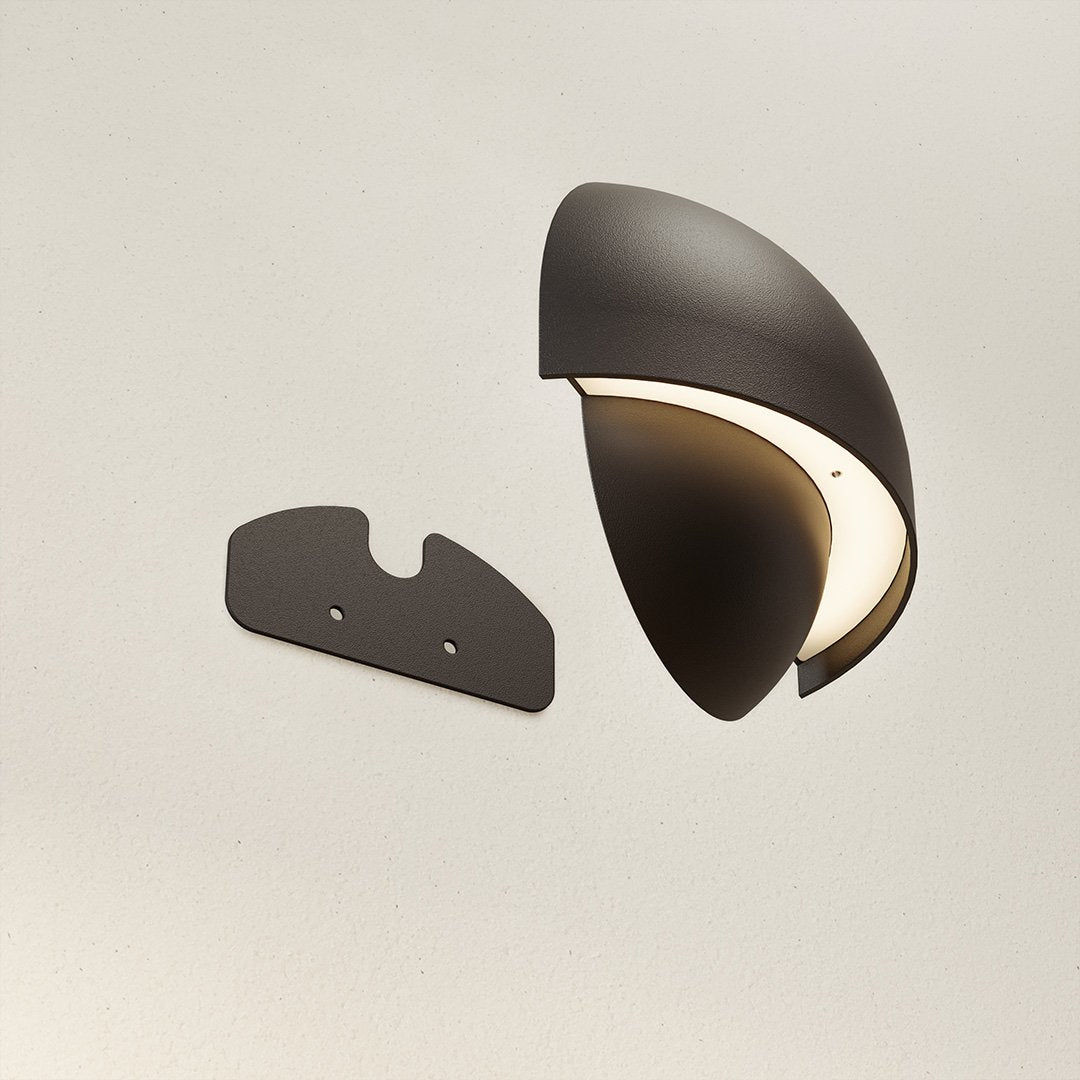 APOLLO | Mat Sort Moderne Væglampe | Justerbar Læsebelysning | Høj Kvalitet Metal