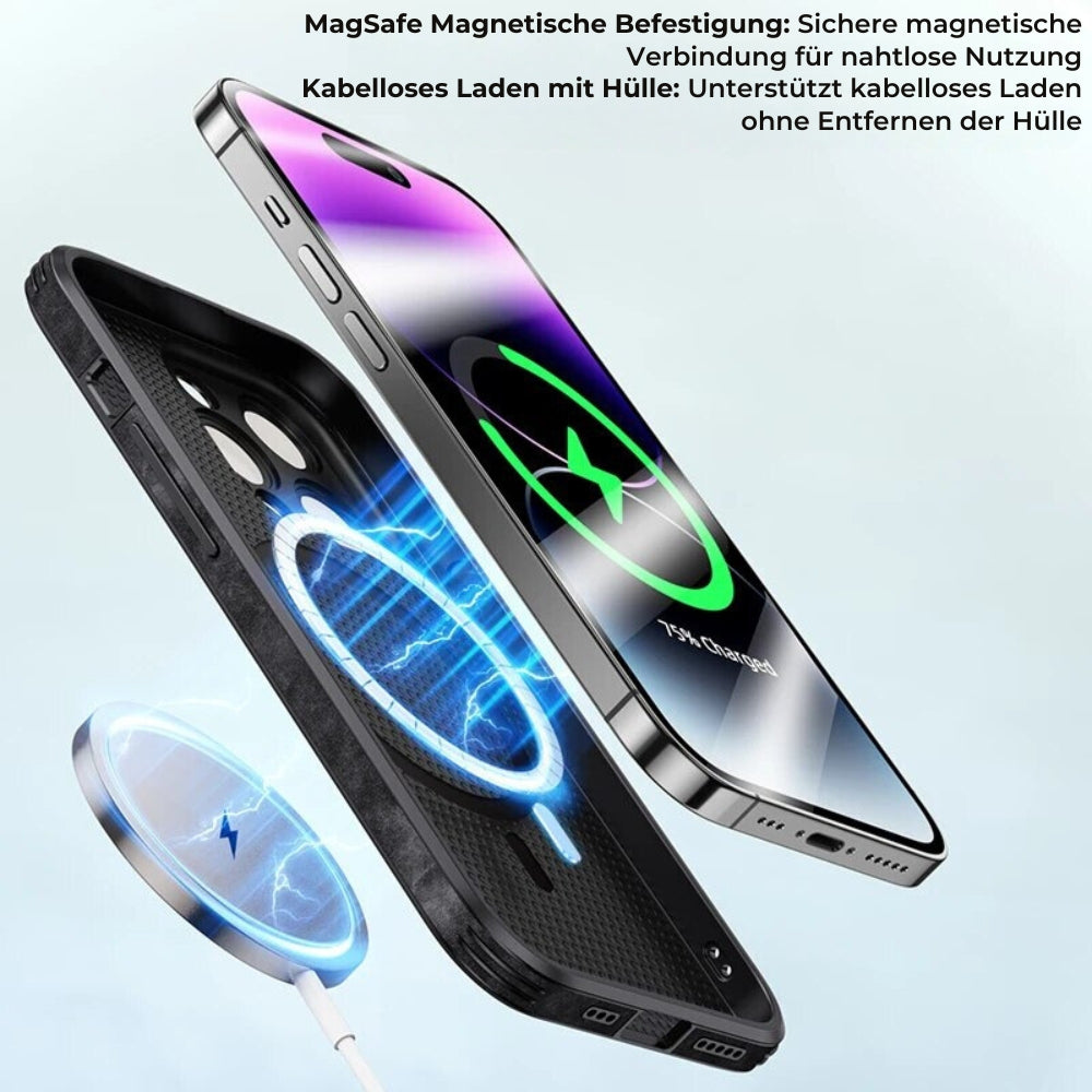 Læderetui til iPhone | Stilrent Design | Stødsikker Beskyttelse | Høj Kvalitet | Tilpasset Pasform | Fås i Flere Farver | Let og Slankt design