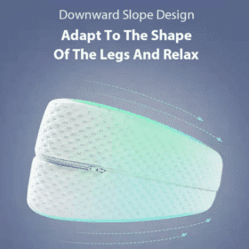 Knæpude der aflaster knæ, ryg &amp; hofte - memory skum 25x21x13 cm. m/aftageligt betræk