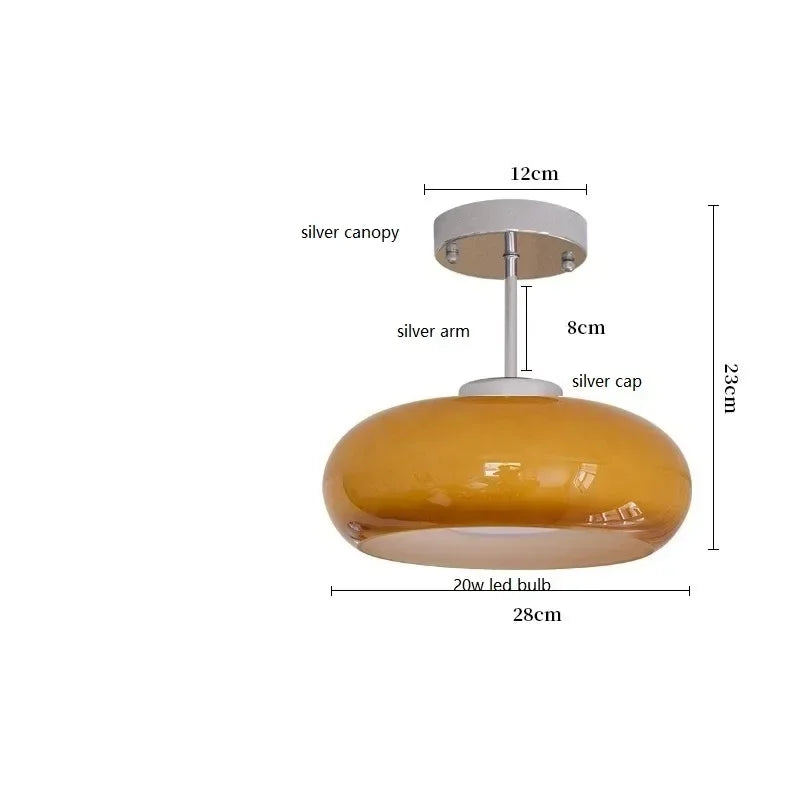 Moderne LED Glas Pendellampe | Nordisk Design | Energieffektiv Belysning | Holdbart og Højkvalitetsglas | Ideel Til Stue og Soveværelse | Nem