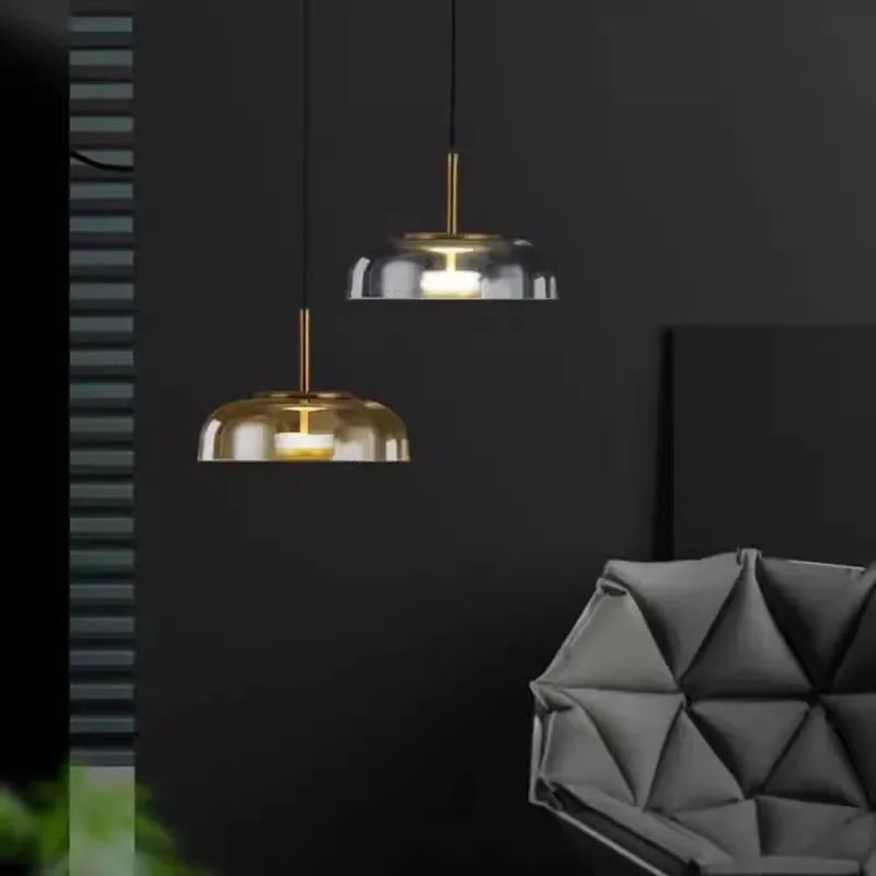 CityLuxe LED Pendel | Moderne Design | Justerbar Højde | Energieffektiv Belysning | Metal & Glas | 90-240V | Passer til Stue, Spisestue eller Køkken