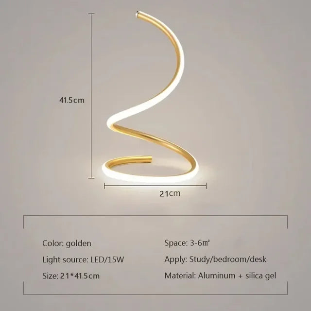 LumiFlex | LED Bordlampe | Fleksibel Hals | Moderne Design | Energieffektiv | Justerbar Højde | Perfekt til Læsning & Arbejde | Aluminium/Silicone