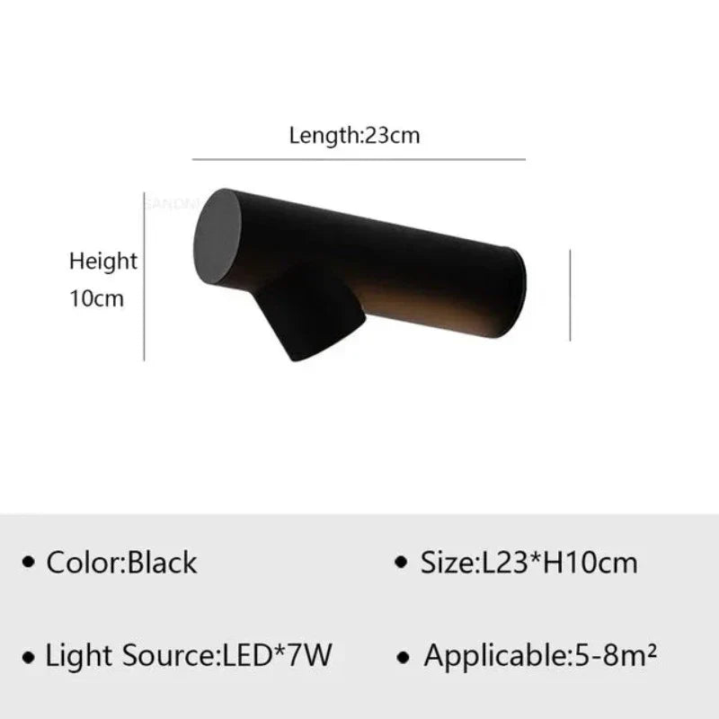 LumiVista | Modern LED udendørs væg | Energieffektiv | Holdbar design | Avanceret belysning | Perfekt til terrasse, havegange & indkørsel | Stilfuld