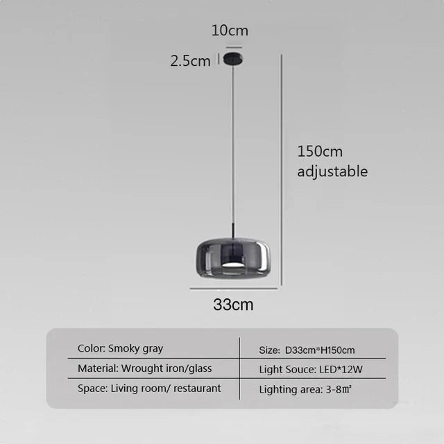 Luminoir | Elegant Glaspendel | Moderne Design | Indbydende Varme | Holdbar Kvalitet | Perfekt til Stue eller Spisestue | Fås i Forskellige