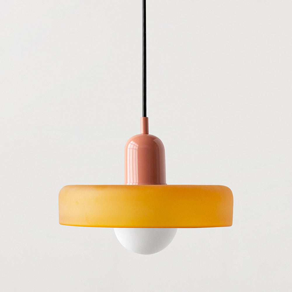 Artistic Ceiling Light | Colored Glass Design | Adjustable Hanging | Modern Home Decor Lighting