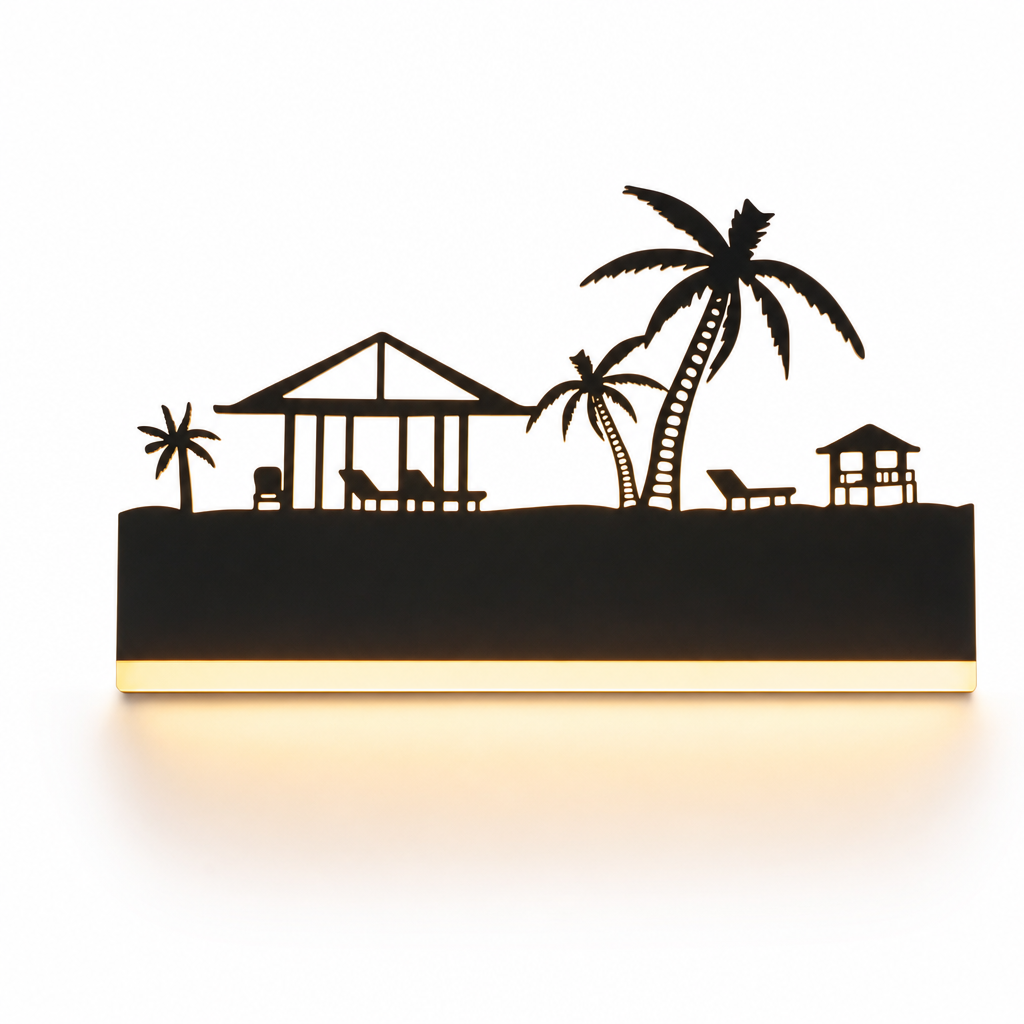 Decorative LED Wall Light | African Design | Warm & Cool Lighting Options | Indoor Accent Fixture