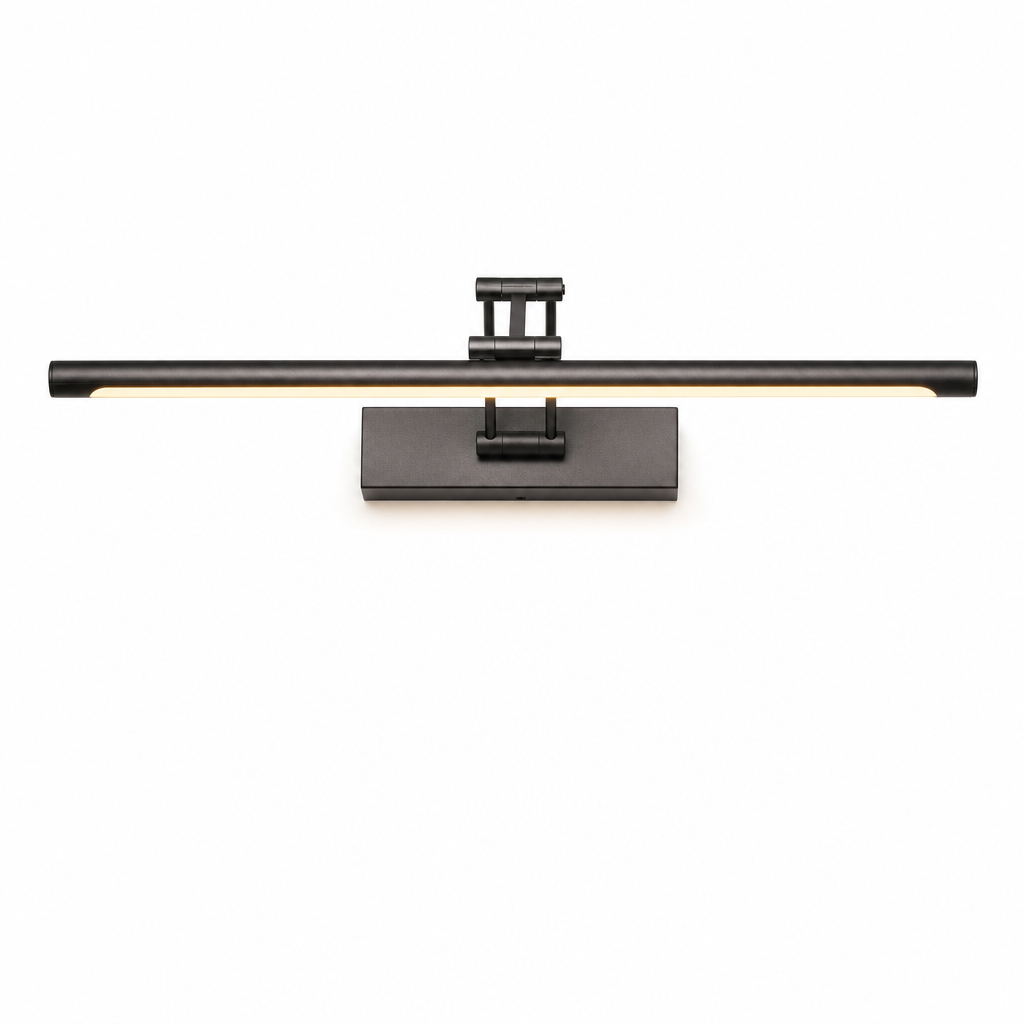 Minimalist LED Wall Light | Black White Metal Indoor Lamp | Modern Bathroom Lighting