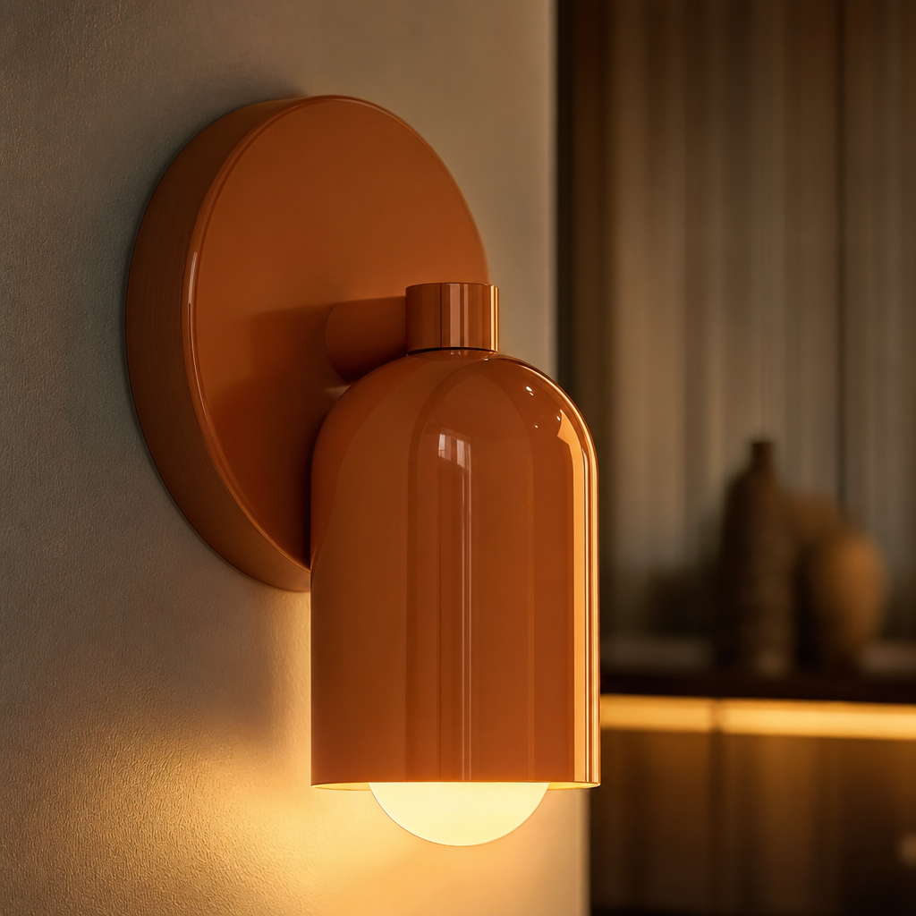 Minimalist Metal LED Wall Lamp | Indoor Light Fixture | Elegant Design | Warm White Lighting
