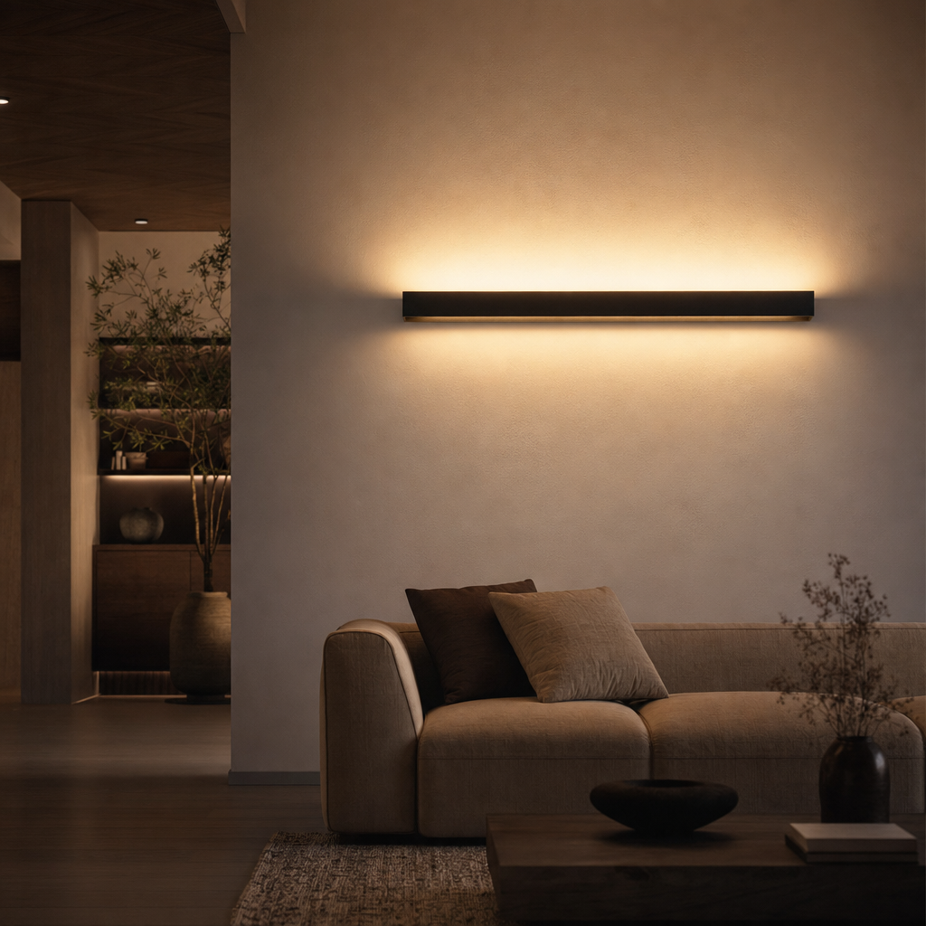 Luna Adjustable LED Wall Light | Sleek Black Aluminum Design | Energy Efficient 15W | Indoor Outdoor Use | Modern Style Lighting Fixture