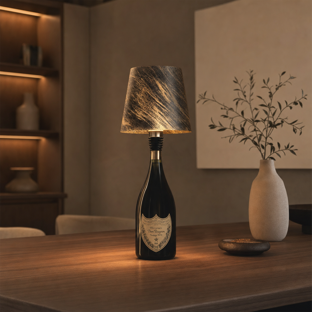EcoGlow Rechargeable Bottle LED Lamp | Wireless Waterproof Lighting | Zero Waste Decor
