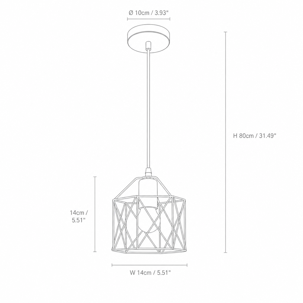 Joanna | Wrought Iron Pendant