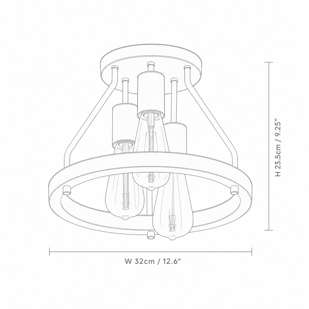 Blythe | 3-Light Ceiling Light