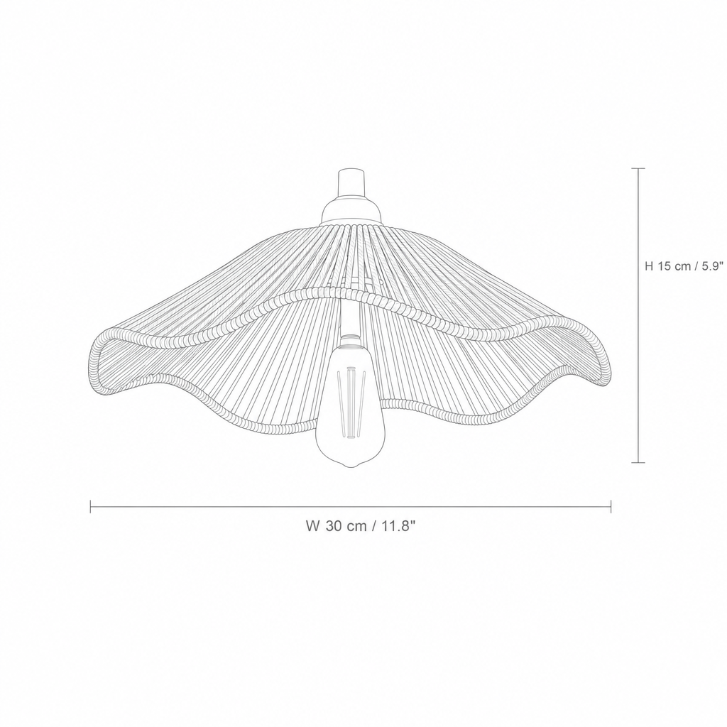 Ursula | Paper Rope Pendant