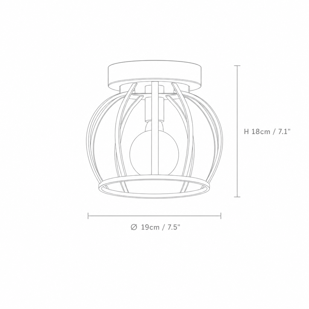 Agatha | Flush Mount Ceiling Light
