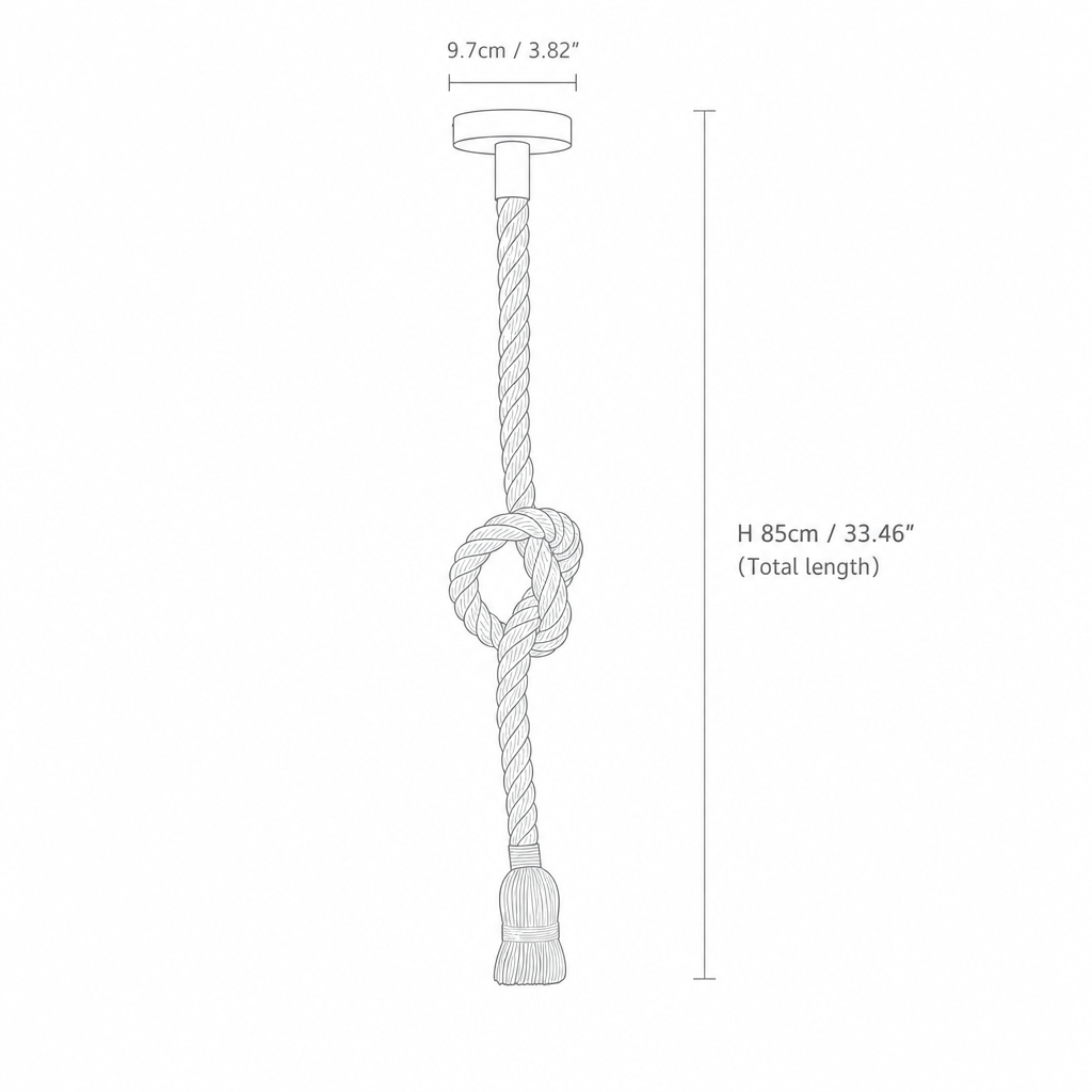 Nicola | Rope Pendant Light