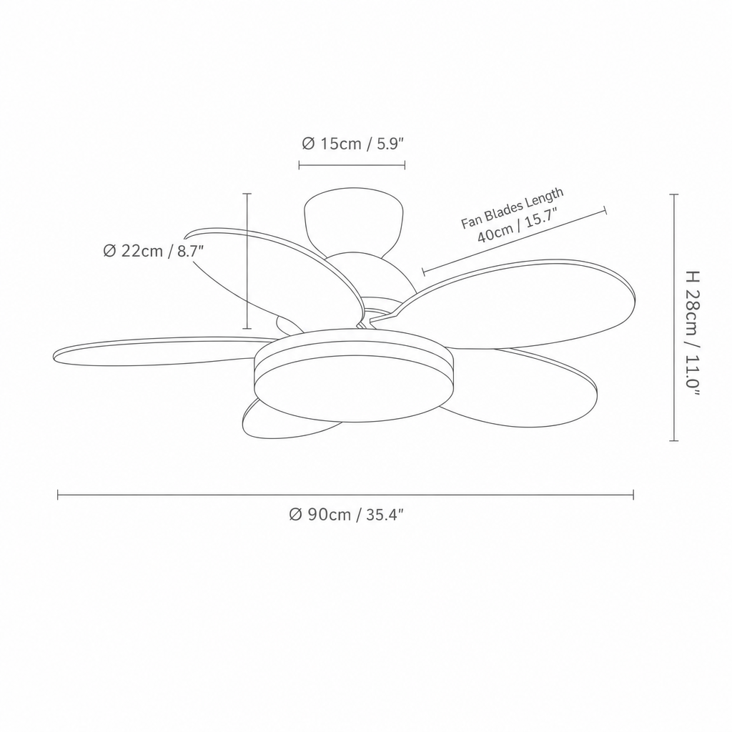 Maude | Ceiling Fan Light