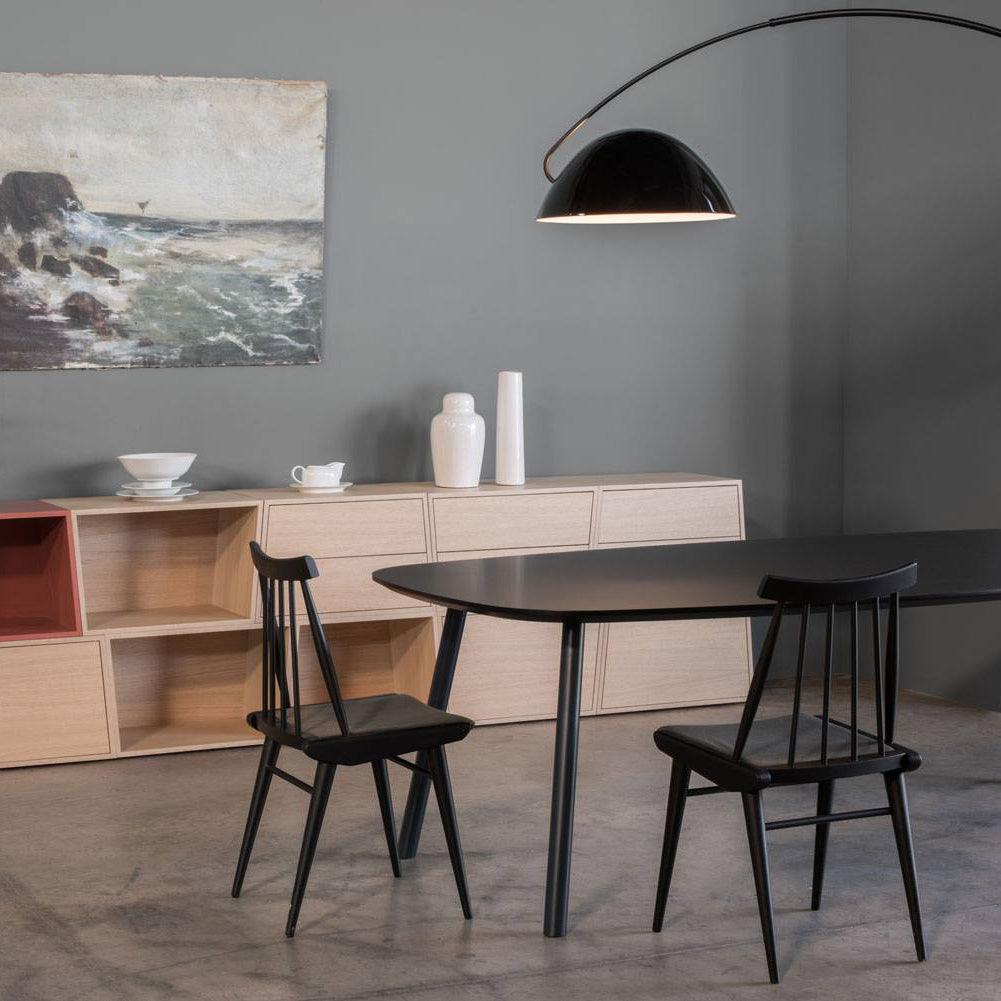 Skandinavisk Gulvlampe | Fleksibel Roterende Skygge | Slank Metal Design | LED/Edison Kompatibel | UL, ETL, CE Certificeret | Justerbar Arm | Ideel