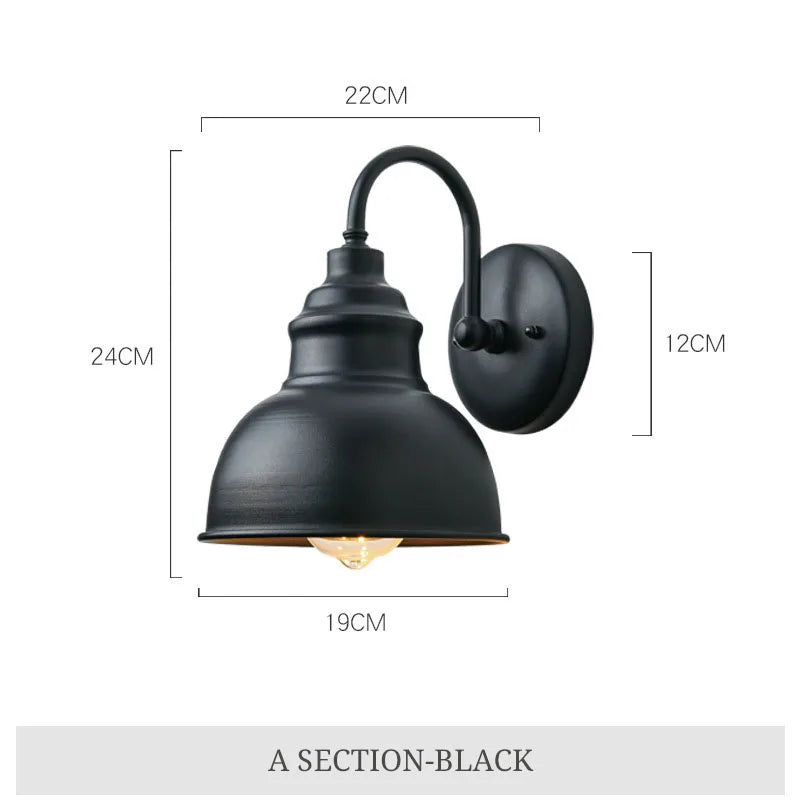 Vandtæt Væglampe | Vintage Design | RetroLicht fra Luminoir | Ideel til Terrasse og Have | Klassisk Stil | Tidsløs Elegance | LED Belysning