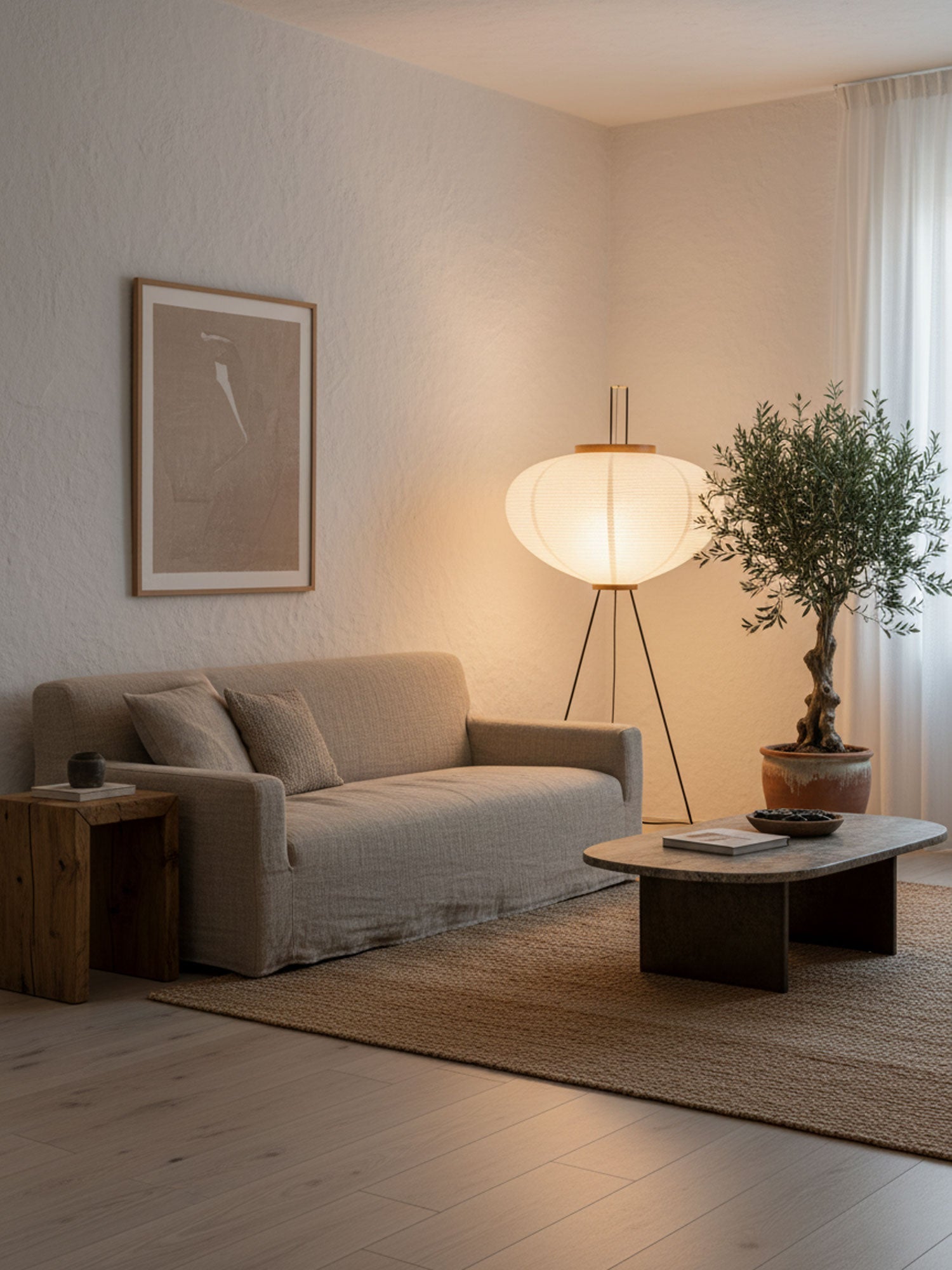 Gemma | Rice Paper Floor Lamp