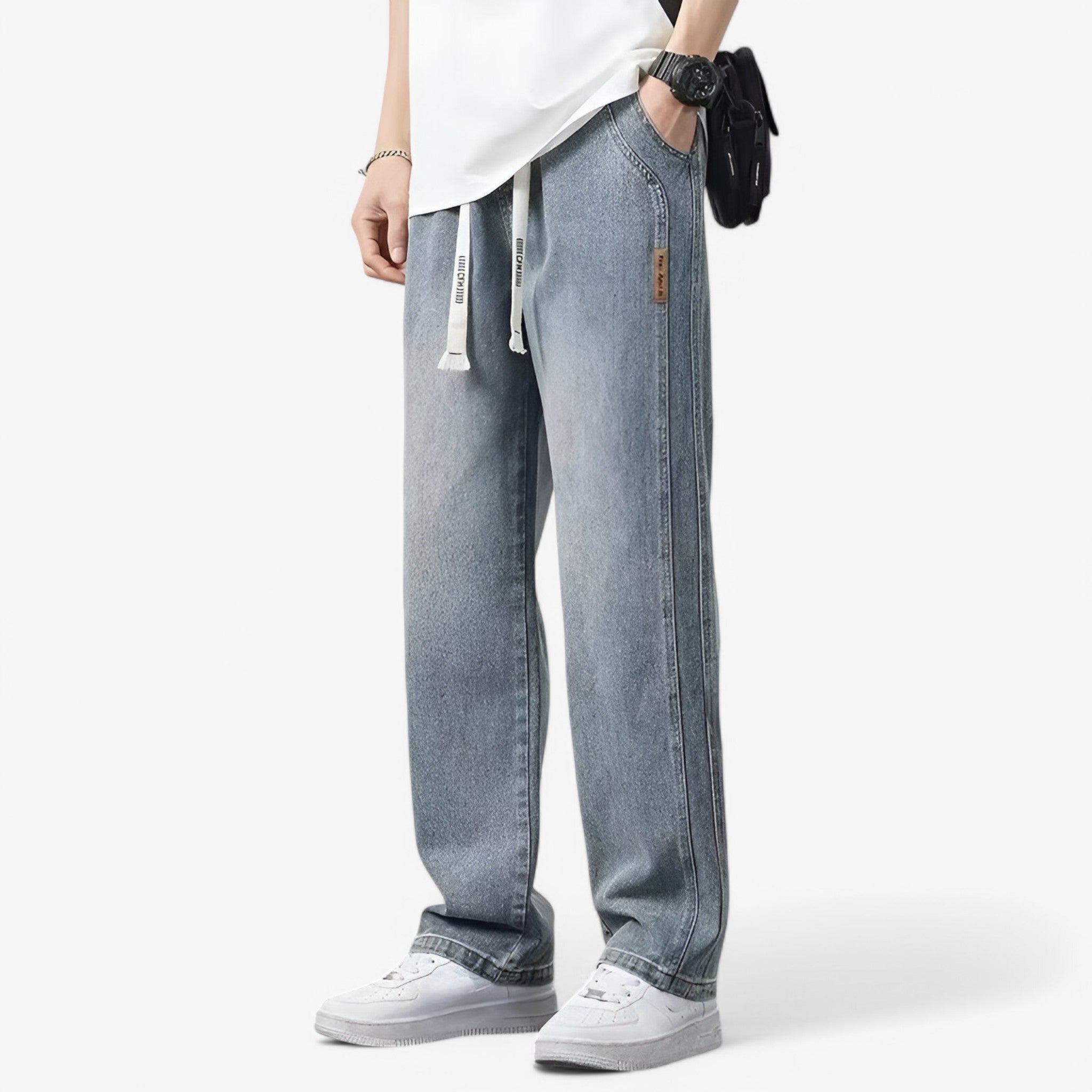 Jace | Denimbukser med brede ben - Trendy og