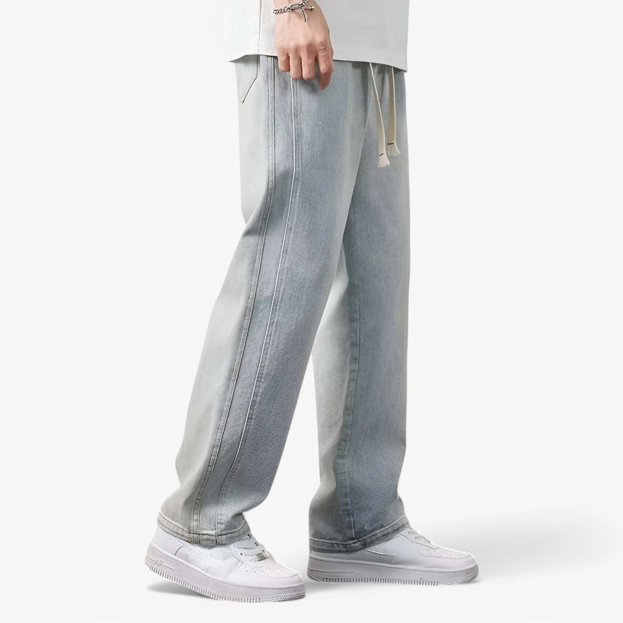 Jace | Denimbukser med brede ben - Trendy og