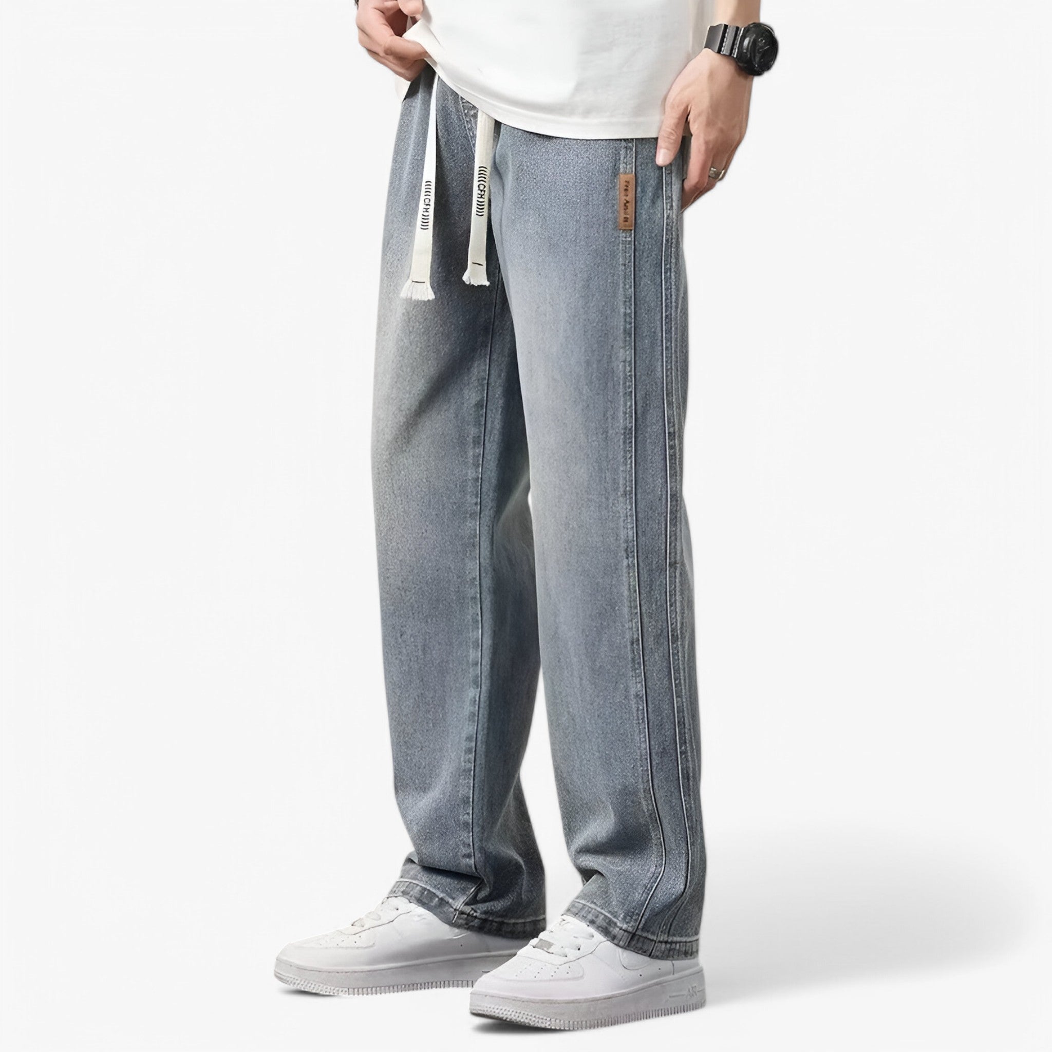 Jace | Denimbukser med brede ben - Trendy og