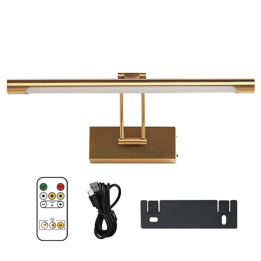 ArtGlow Pro LED Picture Light | Wireless Adjustable Wall Lamp | Rechargeable Dimmable with Remote