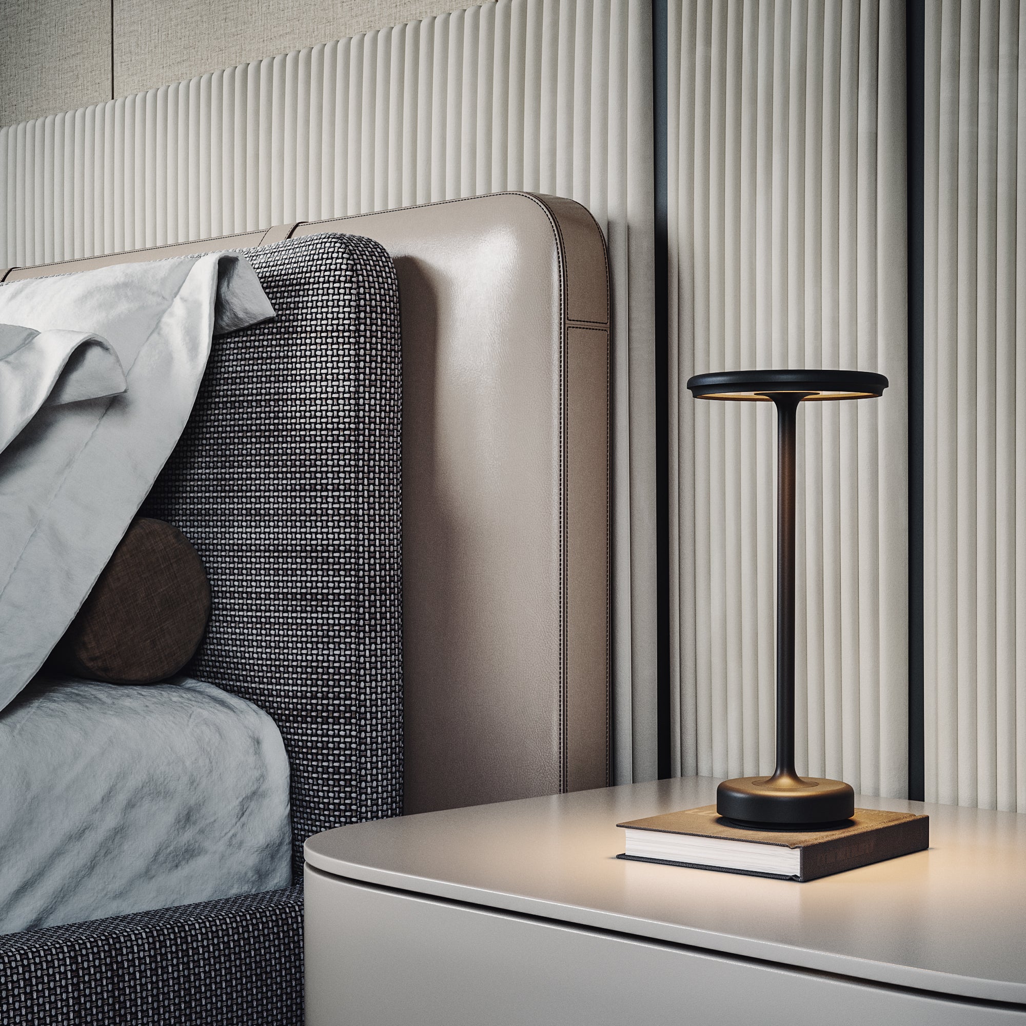 Wireless LED Table Lamp | Modern Minimalist Design | Adjustable Brightness | Indoor Outdoor Use