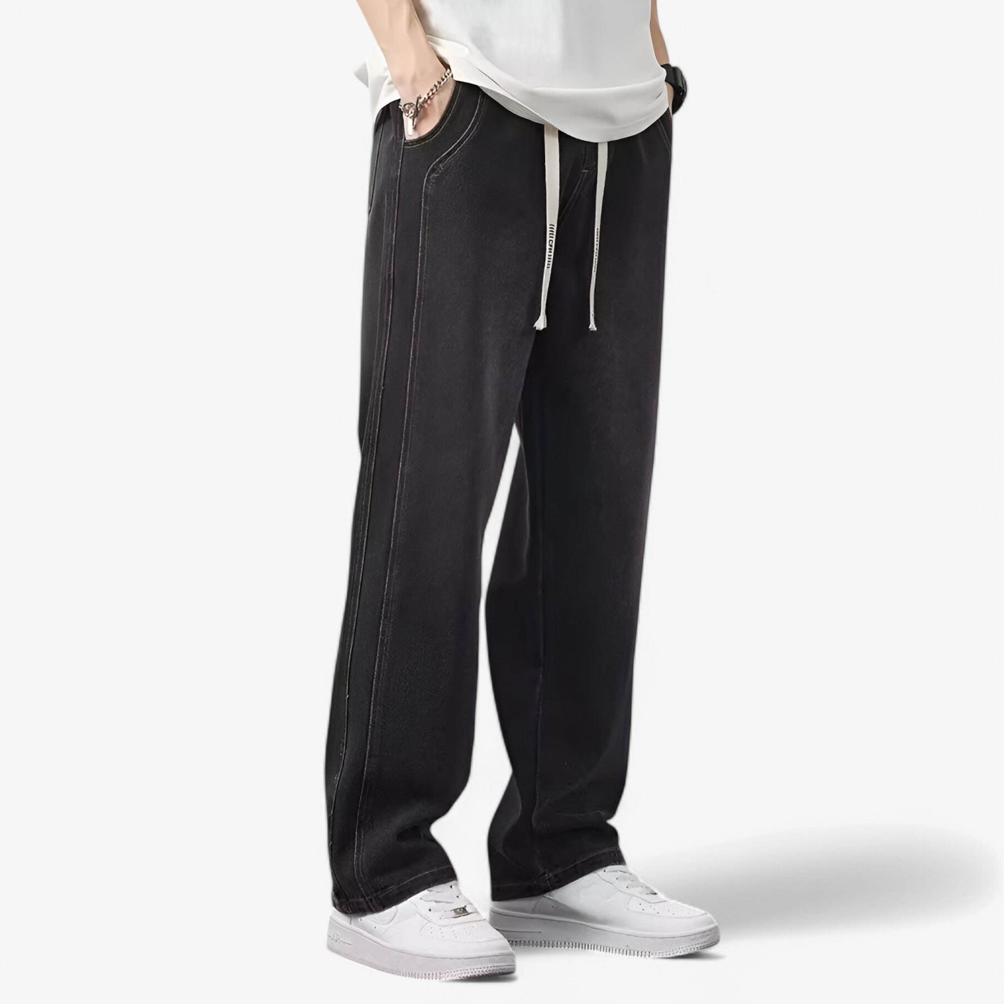 Jace | Denimbukser med brede ben - Trendy og