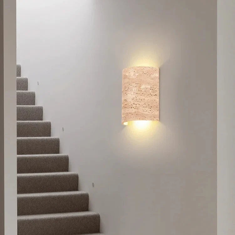 Cressida | Travertine Wall Lamp