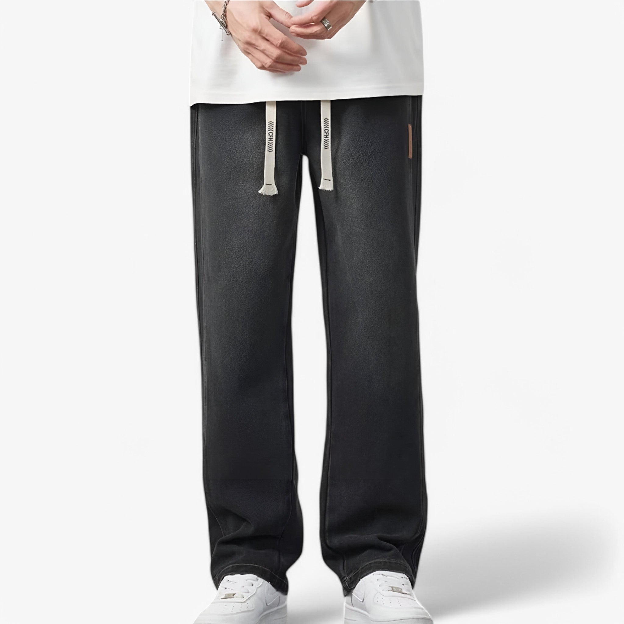 Jace | Denimbukser med brede ben - Trendy og