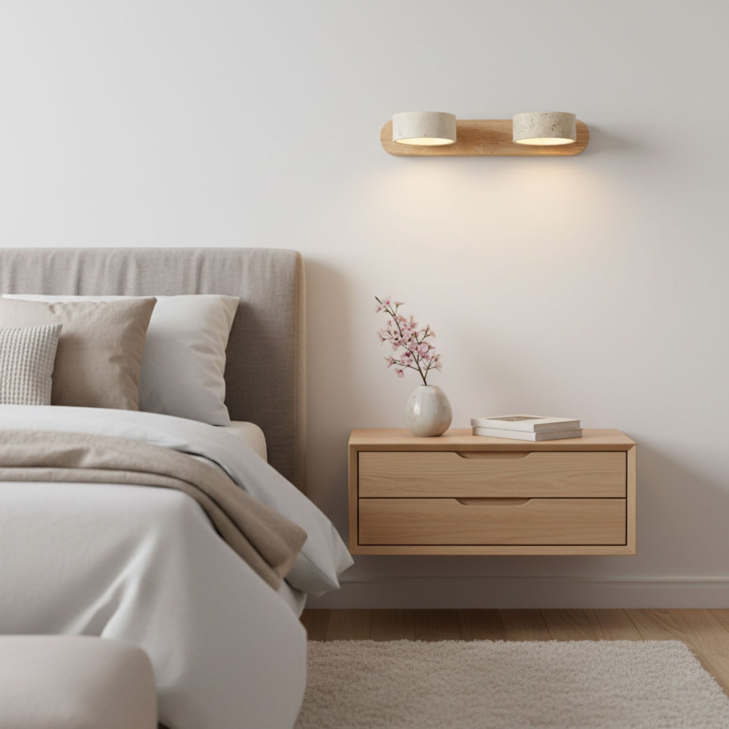 Lois | Travertine Wall Sconce