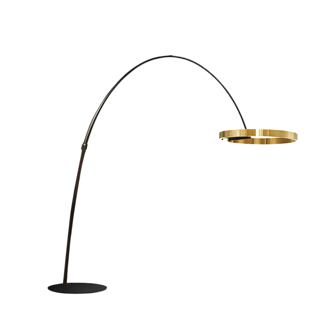 Moderne bueformet gulvlampe | Elegant design | Effektiv belysning | Holdbare materialer | Ideel til stue, soveværelse eller kontor