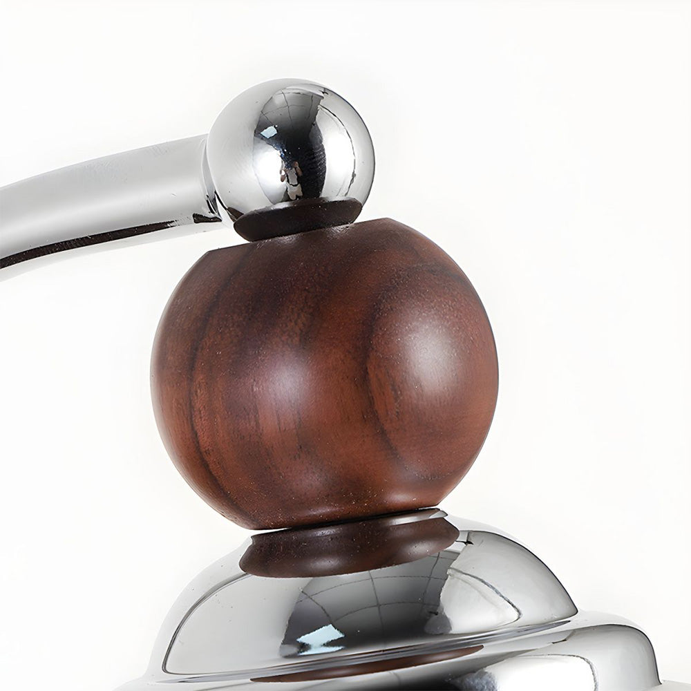 Moderne Svampeformet Glas Væglampe | Metal-Detaljer | E27 Fatning | Ideel til Stue og Soveværelse | 22CM Høj | CE & UL