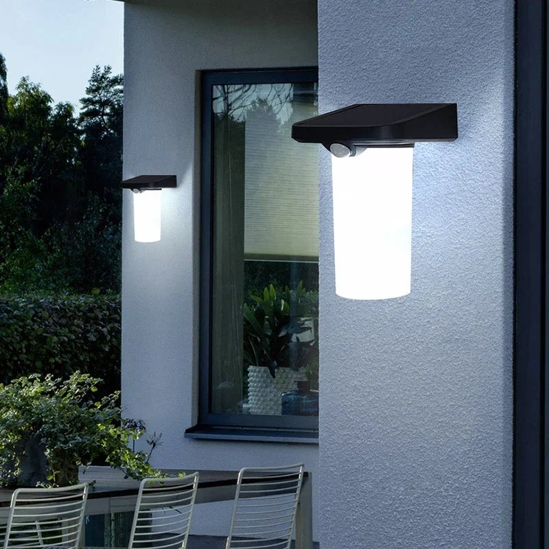 AquaGuard | Energibesparende LED Bevægelsessensorlampe | Udendørs Vandtæt Havebelysning | Automatisk Tænding