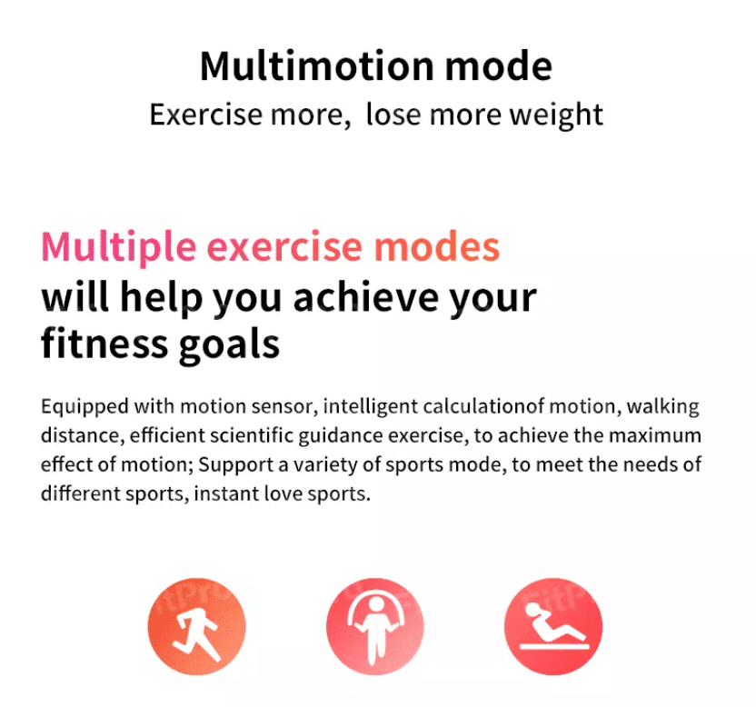 Smartwatch - m/Puls- & blodtryksmåler (vand- og