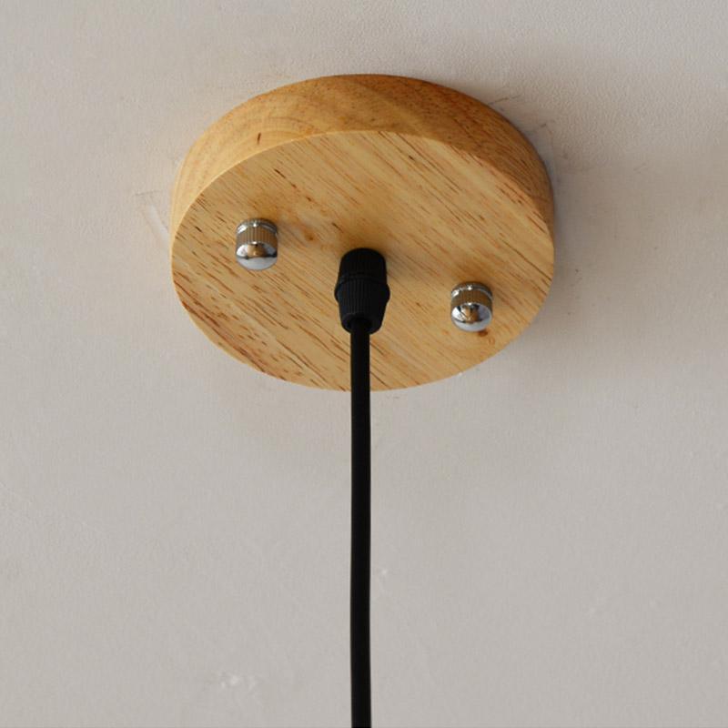 Olivia hængende lampe | Ananasformet | Træ | Rustik design | 38 cm diameter | Justerbar kabellængde | LED kompatibel | Asketræ | 110V | Modernistisk